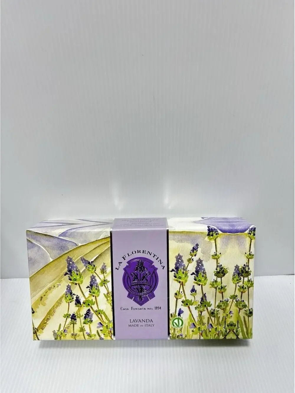 La Florentina Lavender Soap 3x150g Bars Made in Italy Olive Oil Enriched NEW